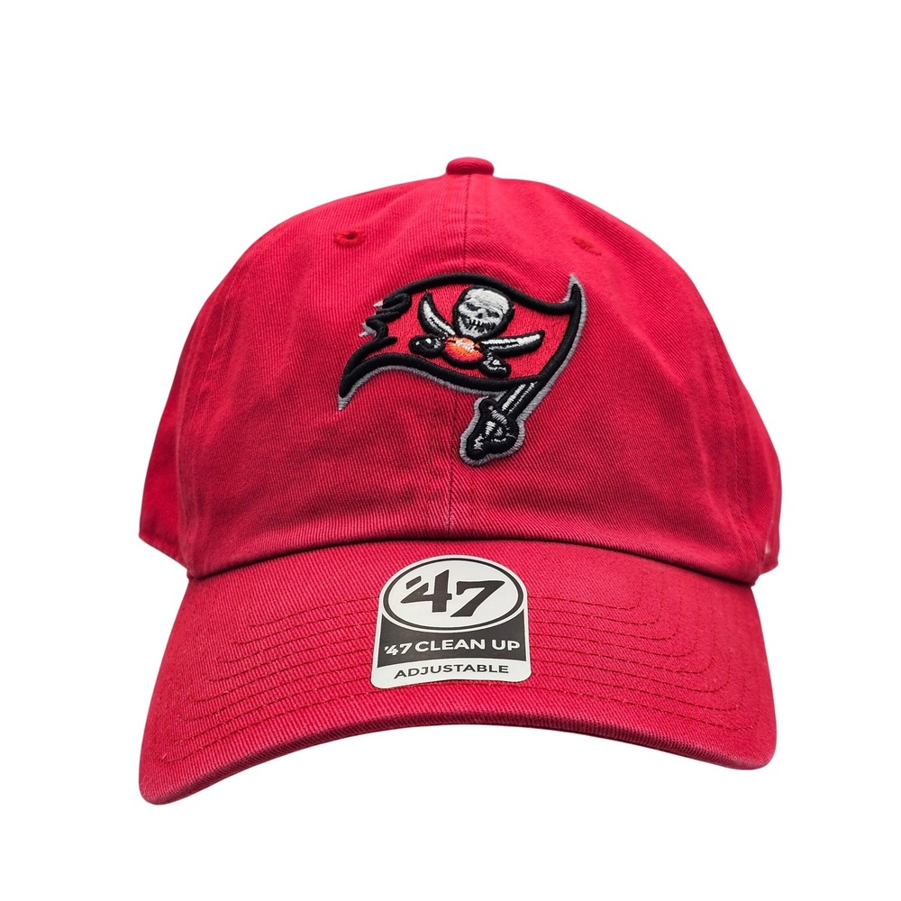 Tampa Bay Buccaneers 47 Brand Clean Up Hat Red NFL Adjustable Strapback Cap